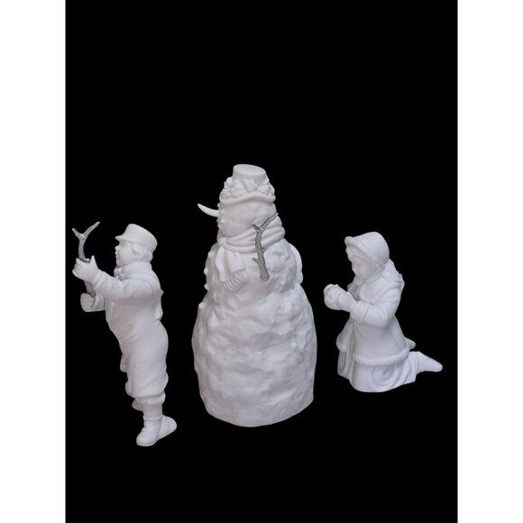 Vintage Department 56 Winter Silhouette We Can Build A Snowman 78592 - Picture 10 of 10